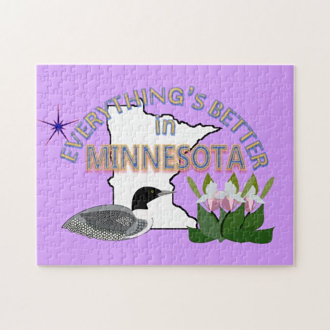 Tudo é melhor no quebra-cabeça de Minnesota (Horizontal)