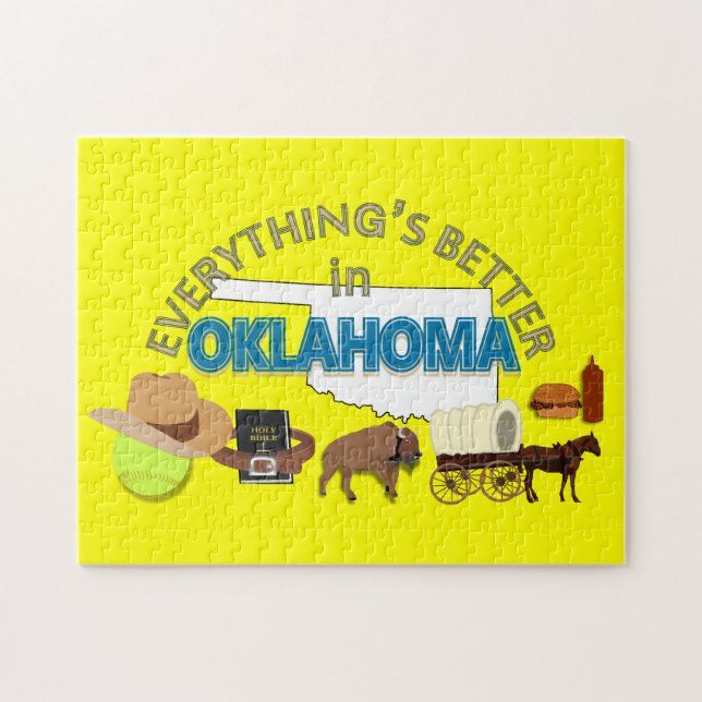 Tudo é melhor no quebra-cabeça de Oklahoma (Horizontal)
