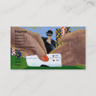 Tudo em cartões de visitas do póquer