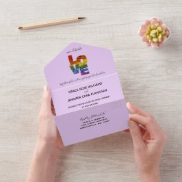Tudo em um amor Roxo, era um casamento do mesmo se