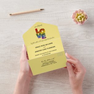 Tudo em um casamento Amarelo e Igual ao Sexo