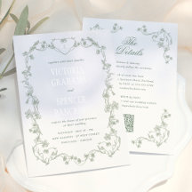 Tudo em Um Casamento Vintage em Verde Sage com Chi