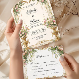 Tudo em um Convite de casamento