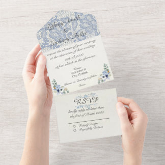 Tudo em um Convite de casamento