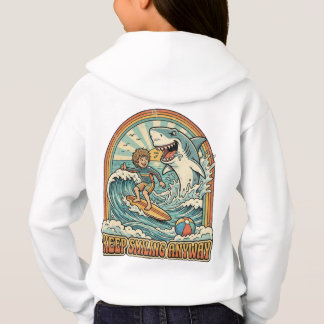 Tudo Está Bem Funny Retro Camisa Tubarão Praia Grá