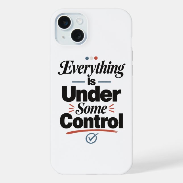 Tudo Está Sob Algum Controle (Verso)