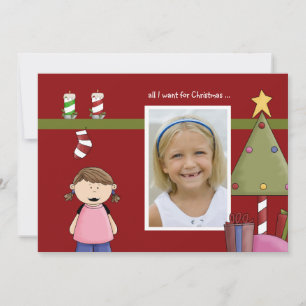 Tudo o que eu quero para o cartão de Natal (g)