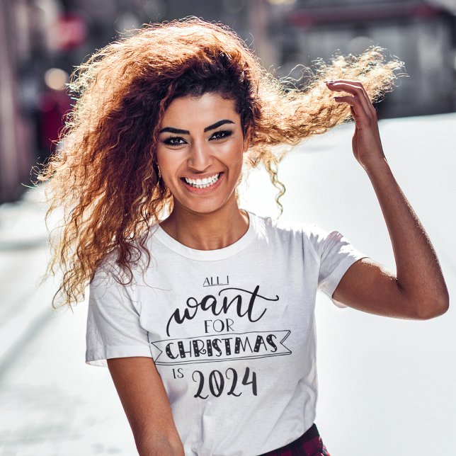 Tudo o que eu quero para o Natal é T-Shirt diverti (Criador carregado)