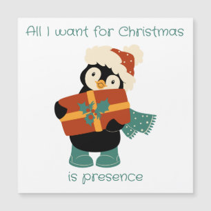 Tudo o que quero é o pinguim de Natal.