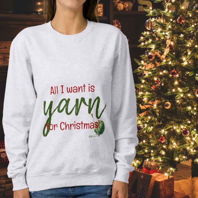 Tudo o que quero no Natal é T-Shirt (Really all i want is yarn for christmas)