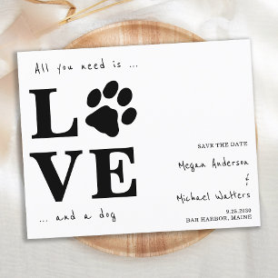 Tudo O Que Você Precisa É Amor Cão Salve A Data Or