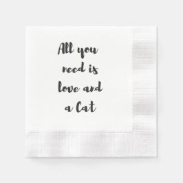 Tudo o que você precisa é amor e Guardanapos de Ga