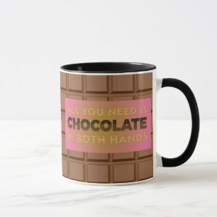 Tudo o que Você Precisa é Chocolate Caneca de Café