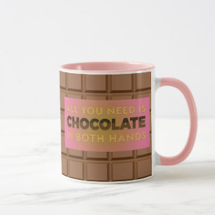 Tudo o que Você Precisa é Chocolate Caneca de Café