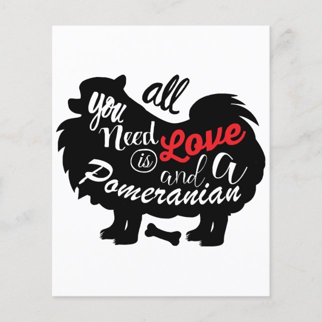 Tudo que preciso é amor e um Pomeraniano (Frente)