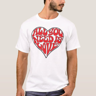 Tudo que você precisa é amor (o t-shirt da cor