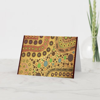 Tudo que você precisa é cartão do amor