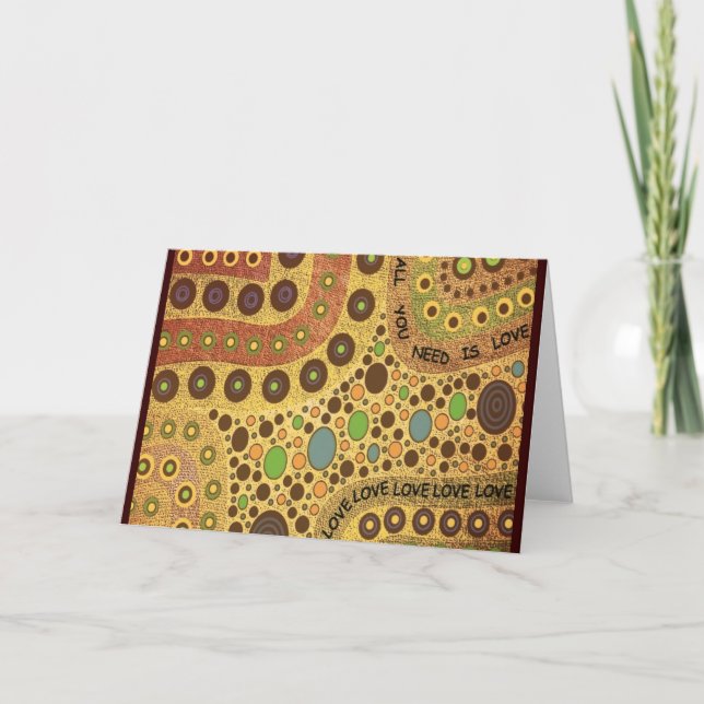 Tudo que você precisa é cartão do amor (Frente)