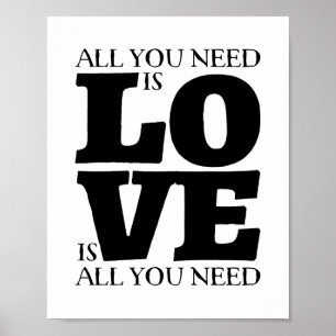 Tudo que você precisa é poster CUSTOMIZÁVEL das