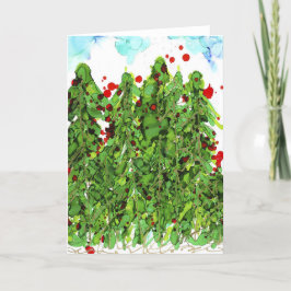 Tudo vestido para o cartão de Vazio de Natal