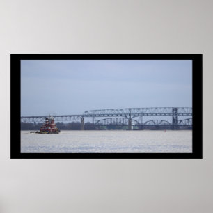Tugboat com Poster de ponte