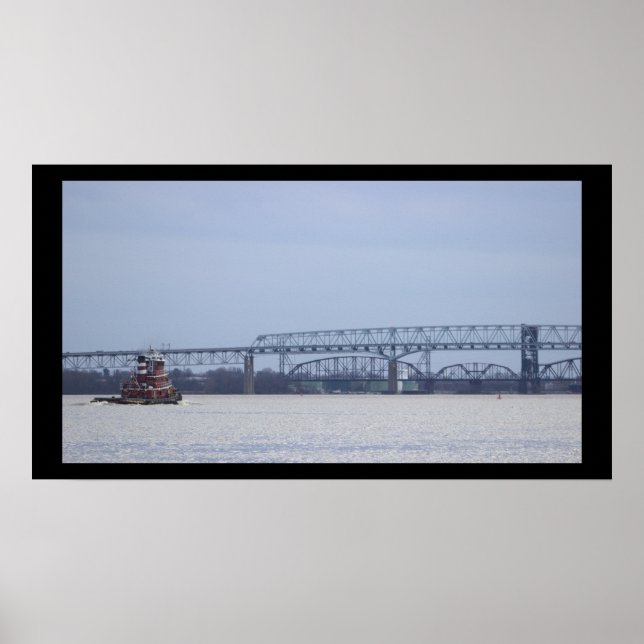 Tugboat com Poster de ponte (Frente)