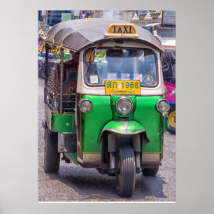 Tuk tuks em Bankok, Poster da Tailândia