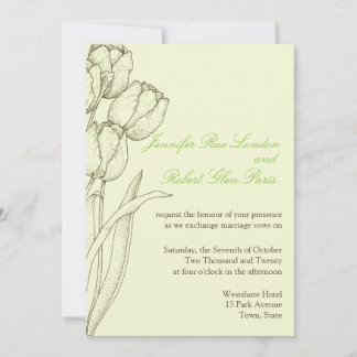 Tulip Convites De Casamento Flor Design Floral