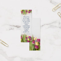 Tulip Floral Elegante Bíblia Espiritual Verso