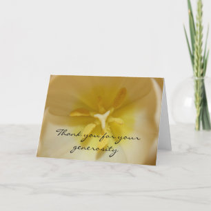 Tulip Obrigado pelo seu cartão de generosidade