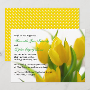 Tulipa Amarela - Anúncio de Casamento