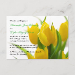 Tulipa Amarela - Anúncio de casamento 3x5