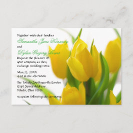 Tulipa Amarela - Convite de Casamento 3x5