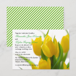 Tulipa Amarela - Convite de Casamento 3x5