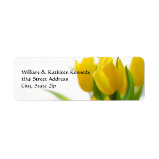 Tulipa Amarela - Etiqueta de Endereço de Devolução