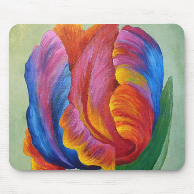 Tulipa Arco-Íris nº 3 do mouse Pad (Frente)