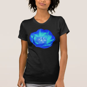 Tulipa Azul Brilhante Damas T Camisa