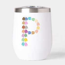 Tulipa Colorida com Letra “P”