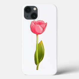 Tulipa Rosa - Arte Estética Flor Brilhante