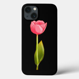Tulipa Rosa - Arte Estética Flor Brilhante