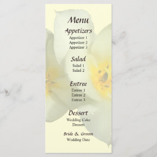 Tulipas Amarelas Pálidas Após o Menu Casamento d