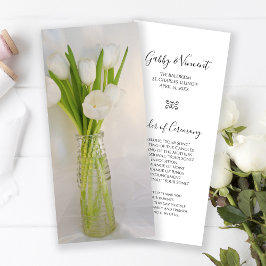 Tulipas Brancas no Programa de Casamento de Garraf