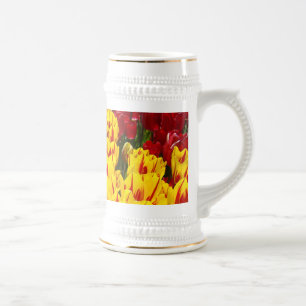 Tulipas Caneca de cerveja de Flor  Amarelo Tulipas