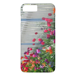 Tulipas capas de iphone de piche branco de jardim
