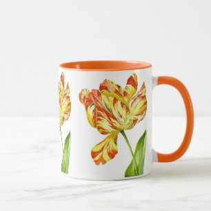 Tulipas de fermento em uma caneca