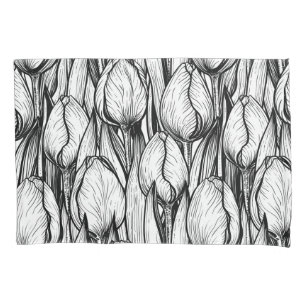 Tulipas em preto e branco