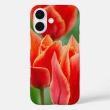 Tulipas Laranja Vermelha Capinha para iPhone 16
