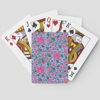 Tulipas Pink e Gold Stylin' em Cartas de Baralho