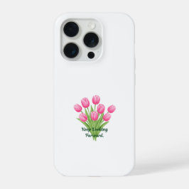 Tulipas Rosa Elegantes Citação Motivacional Botâni