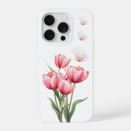 Tulipas Rosa Etéreas e Borboletas Floral